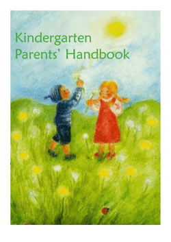 Kindergarten Parents` Handbook