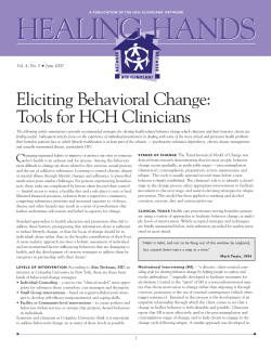 Eliciting Behavioral Change: Tools for HCH Clinicians (Jun 2000)