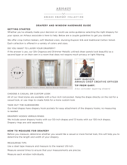 DRAPERY AND WINDOW HARDWARE GUIDE GETTING