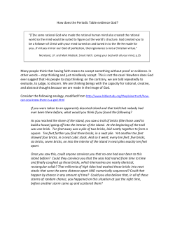 How does the Periodic Table evidence God? Many people