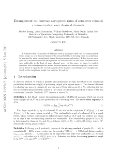 Entanglement can increase asymptotic rates of