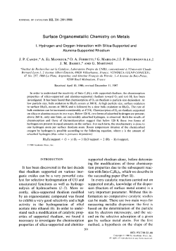 Surface Organometallic Chemistry on Metals