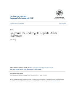 Progress in the Challenge to Regulate Online Pharmacies