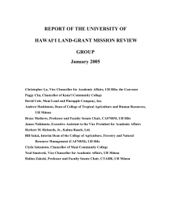 final report of the university of hawai`i land grant mission review group