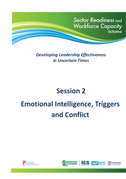 Session 2 Emotional Intelligence, Triggers and