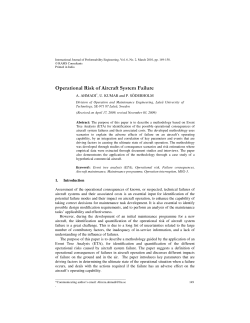 Operational Risk of Aircraft System Failure