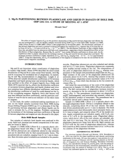 2. Mg-Fe PARTITIONING BETWEEN PLAGIOCLASE