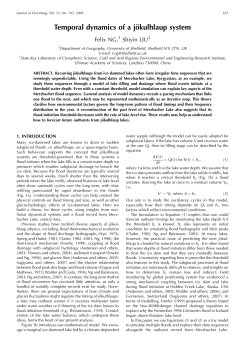 Temporal dynamics of a jo&uml;kulhlaup system