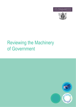 Reviewing the Machinery of Government