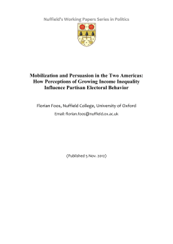 Mobilization and Persuasion in the Two Americas
