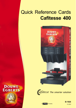 QRC Cafitesse 400 - English - International Brand