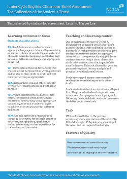 Letter to Harper Lee - CurriculumOnline.ie