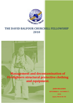 Management and decontamination of fire fighters
