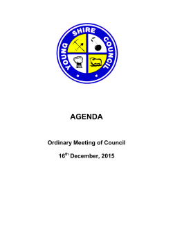 December 2015 Agenda - Young Shire Council