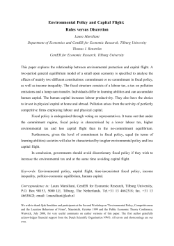 Environmental Policy and Capital Flight