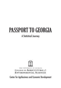 Passport To Georgia - UGA College of Agricultural and