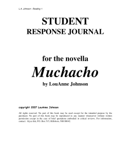 Muchacho Student Guide