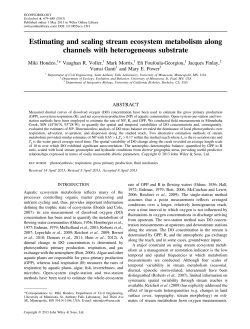 Estimating and scaling stream ecosystem metabolism along