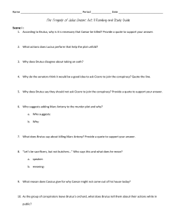 JC Act II Study Questions