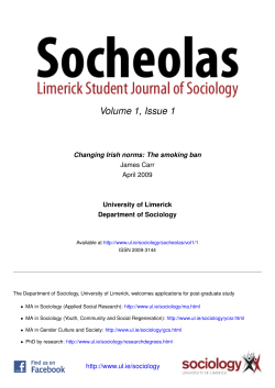 The smoking ban - University of Limerick