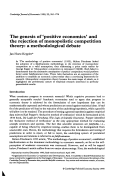 and the rejection of monopolistic competition theory