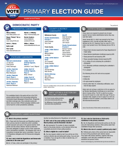 primary election guide - Community Impact Newspaper