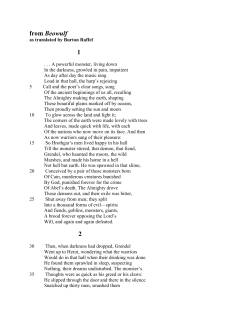 From Beowulf 1 - Spring Branch ISD