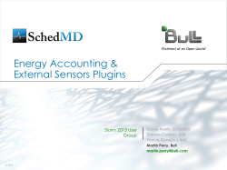 Energy Accounting and External Sensor Plugins - Slurm