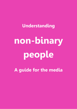 non-binary people - Trans Media Watch