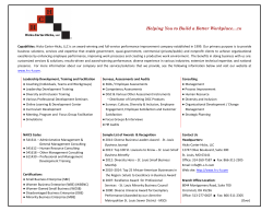 H-C-H Capabilities Statement