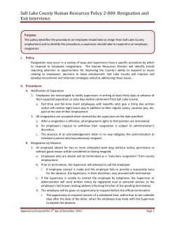 Salt Lake County Human Resources Policy 2