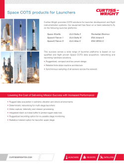 Space COTS products for Launchers - Curtiss