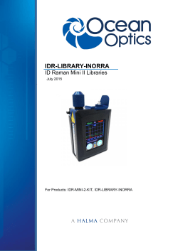 ID Raman Mini Library Inorganics