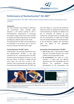 Performance of NucleoCounter&reg; NC-200&trade;