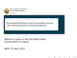 -14cm The Household Finance and Consumption Survey -