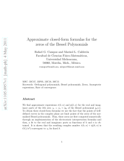 Approximate closed-form formulas for the zeros of the Bessel