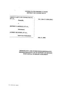 Motion for Partial Summary Judgment