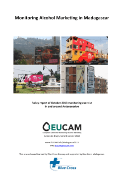 Monitoring Alcohol Marketing in Madagascar