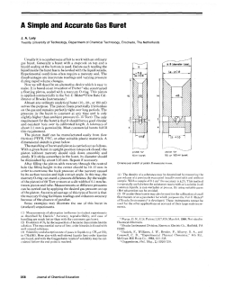 A simple and accurate gas buret