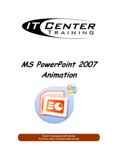 2007 PowerPoint Animation - UF Health Information Technology