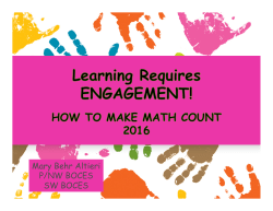 How To Conference 2016 – Mary Altieri Handout