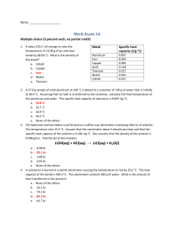 Mock Exam 3A LiOH(aq) + HCl(aq) &rarr; LiCl(aq) + H2O(l)