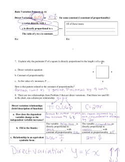 constant of proportionality