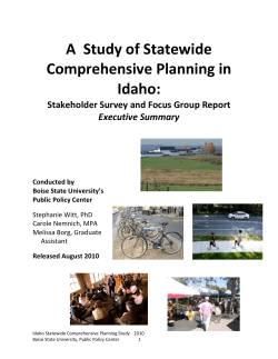 Boise State University Executive Summary