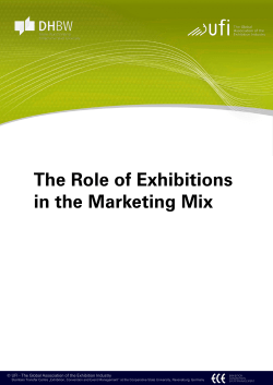 The Role of Exhibitions in the Marketing Mix