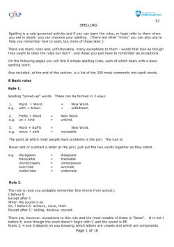Page 1 of 10 SPELLING