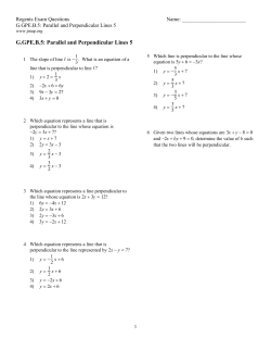 ExamView - G.GPE.B.5.ParallelandPerpendicularLines5.tst