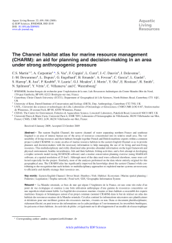 The Channel habitat atlas for marine resource management