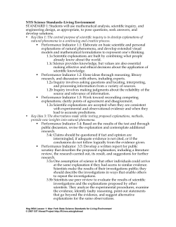NYS Science Standards&ndash;Living Environment