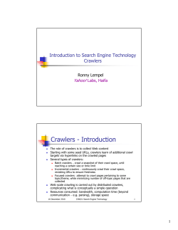 Crawlers - Introduction